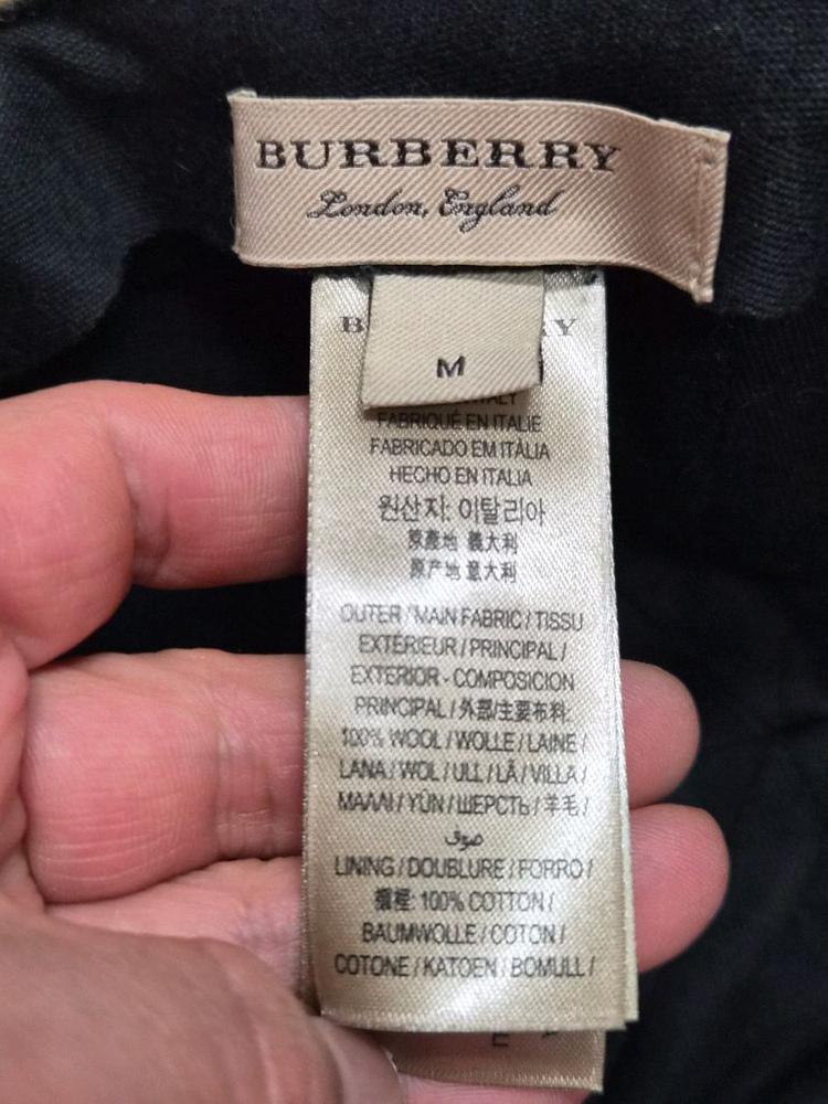 (정품) 버버리 체크 울 볼캡 M사이즈 (명품 남자 여자 모자) 이미지