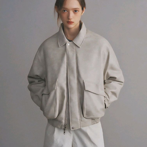 오로 리버시블 레더 무스탕S