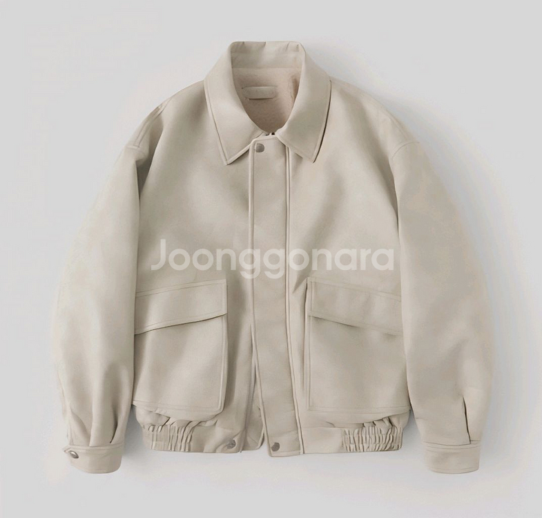 오로 리버시블 레더 무스탕S--2