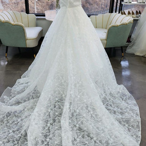 빅싸이즈 프리미엄급 레이스 오프숄더 웨딩드레스(새상품)