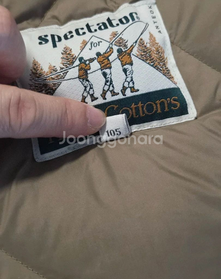 헨리코튼 스펙테이터 콜라보 패딩 블랙 105--3