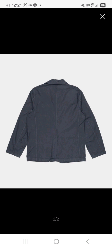 무탠다드 시티 워커스 CN 가먼트 다잉 블레이저 [네이비]m 이미지