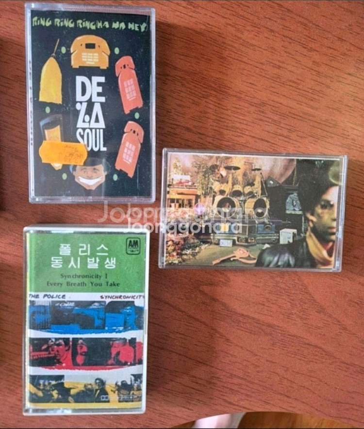 빈티지 레트로 카세트 테이프이상우1집,부활2집,다섯 손가락1집,신데렐라 도토리,데라소울드라소울,폴리스동시발생,프린스--7