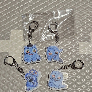 새상품)데몬헌터 더피 키링세트