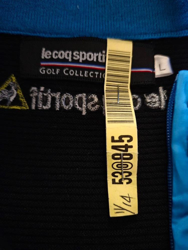 77)르꼬끄스포르티브 골프 니트 조끼베스트--3