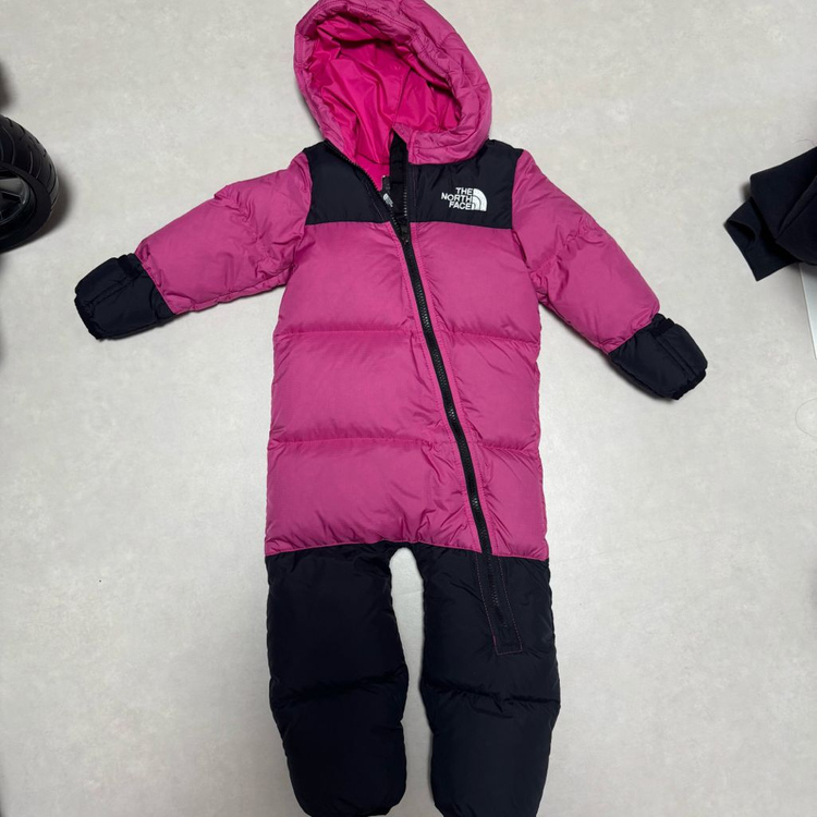 노스페이스 키즈 1996 레트로 눕시 우주복 패딩 핫핑크,진핑크 18-24M--1