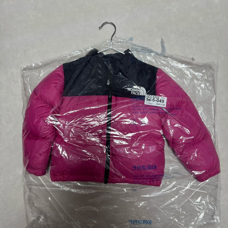 노스페이스 키즈 1996 레트로 눕시 패딩 핫핑크,진핑크 18-24M--1
