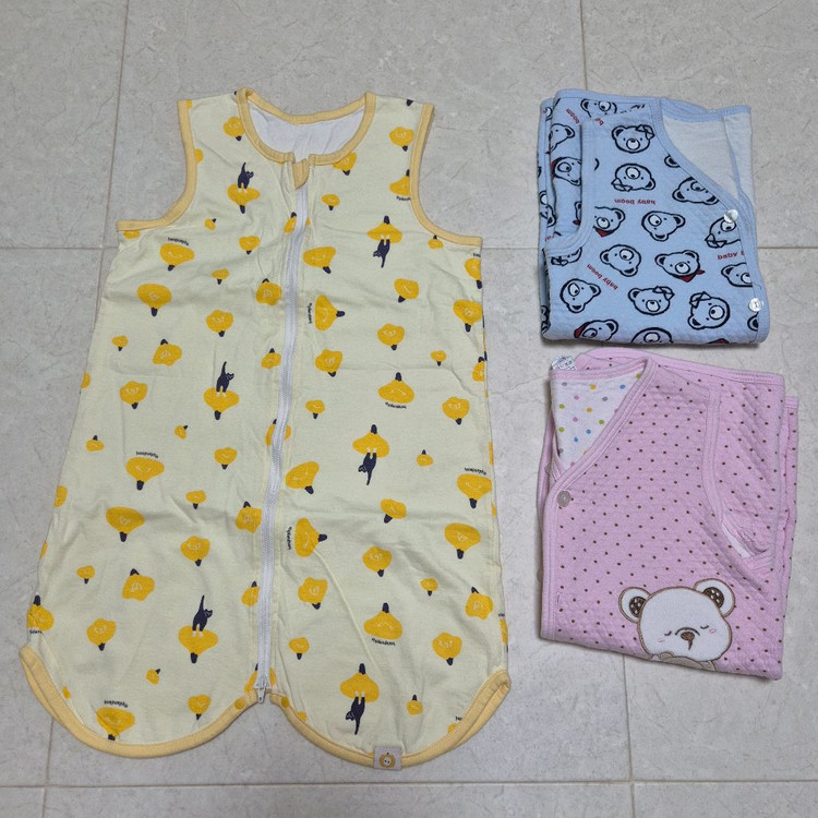 HANS PUMPKIN (한스펌킨) 아기 수면조끼 세트 + (드림) 추가 수면조끼 2개--1