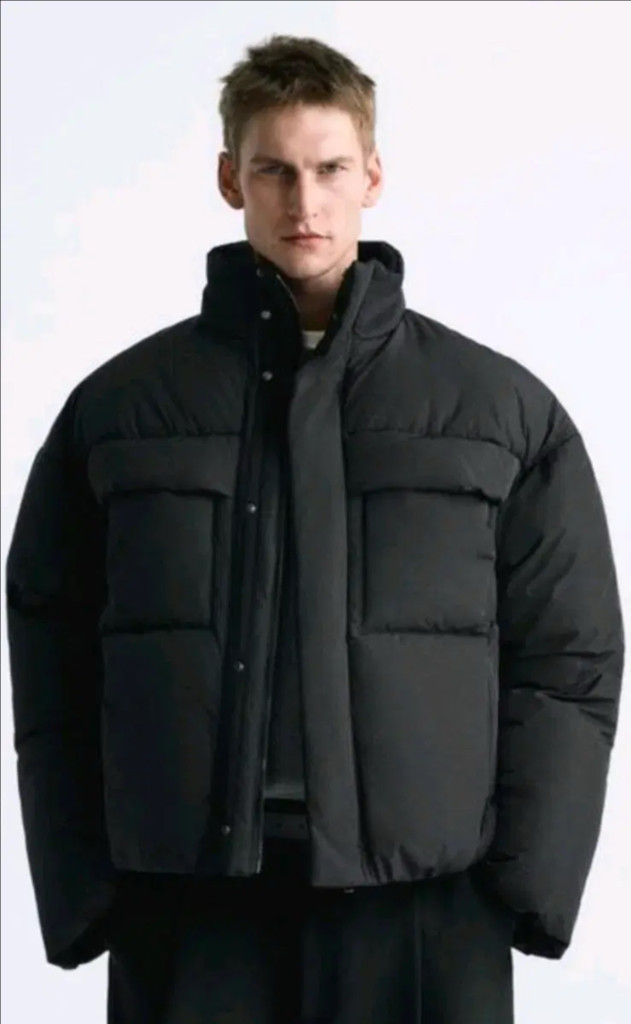 자라 푸퍼 숏 패딩 점퍼 S--1