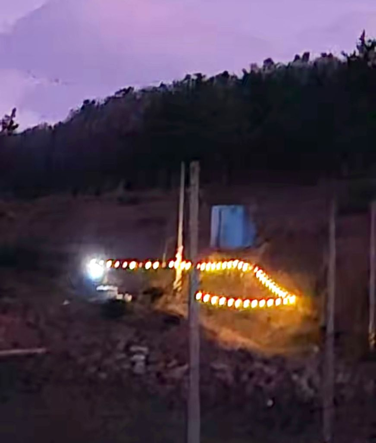 60미터 전구조명 (태양광 무전력 방수) 카페 캠핑장 농막 인테리어--7