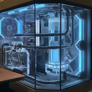 7800x3d 4080s 커스텀 수냉 화이트 빌드