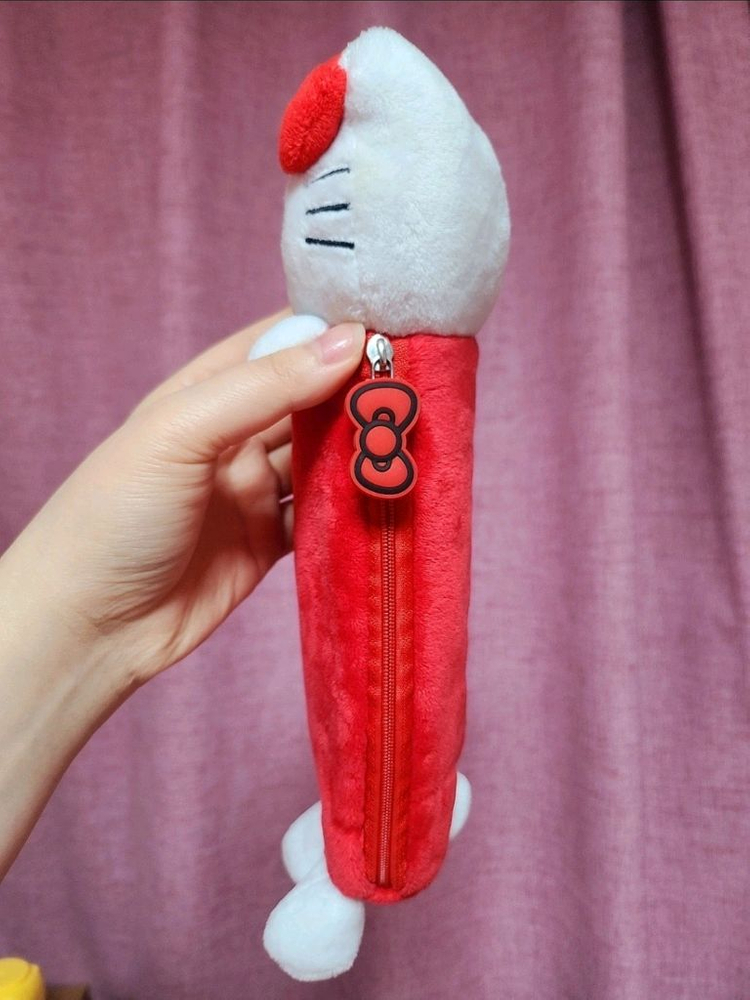 (희귀/매물없음)고전키티 산리오 정품 키티 인형 파우치 필통 이미지
