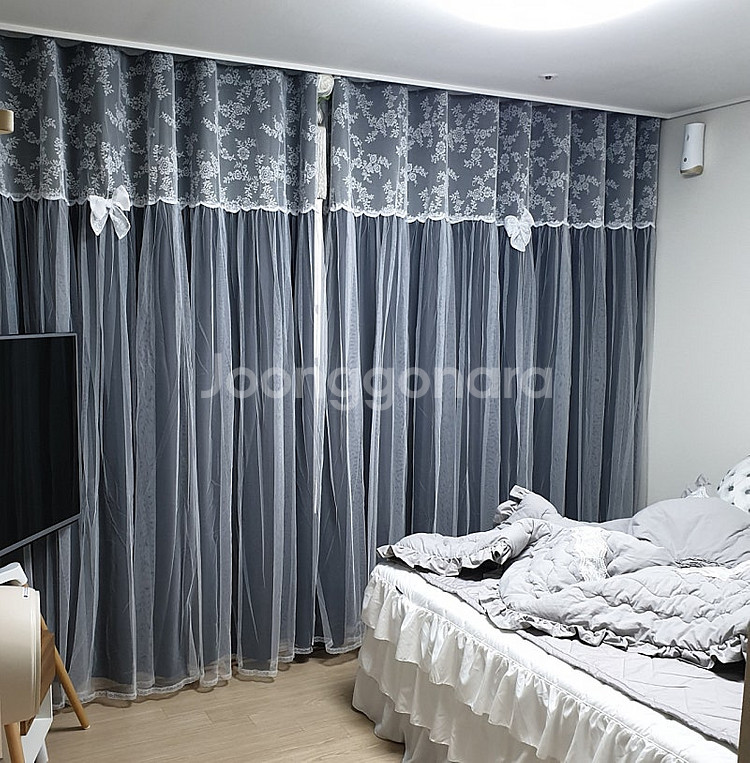 한스 슈퍼특대형 거실 침실 암막커튼 레이스커튼 4장세트 특가 #새상품#--7