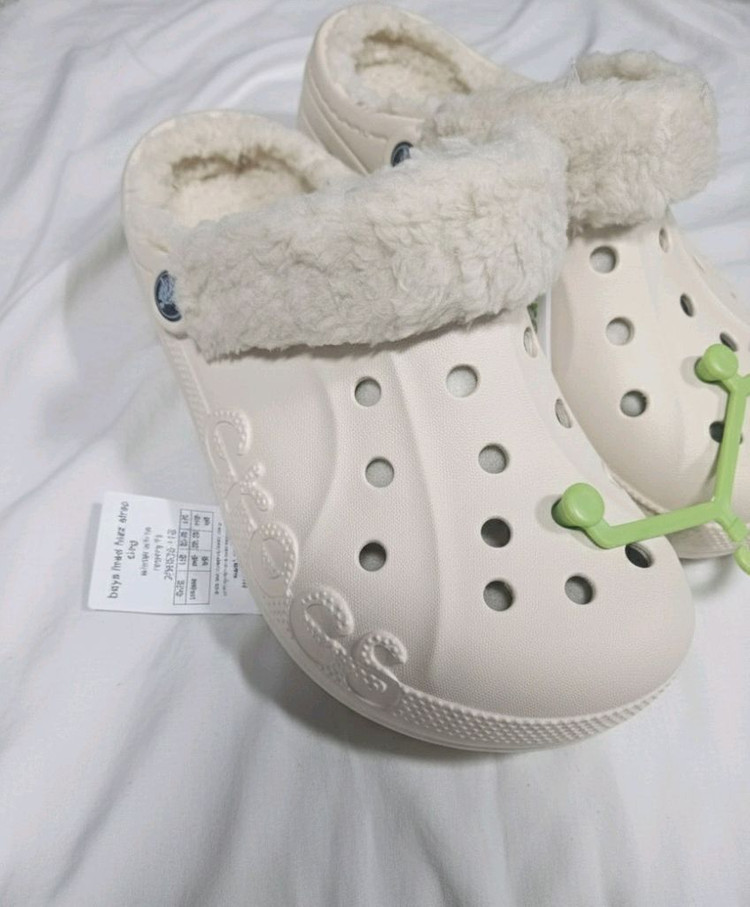 크록스 바야밴드 라인드 클로그--1