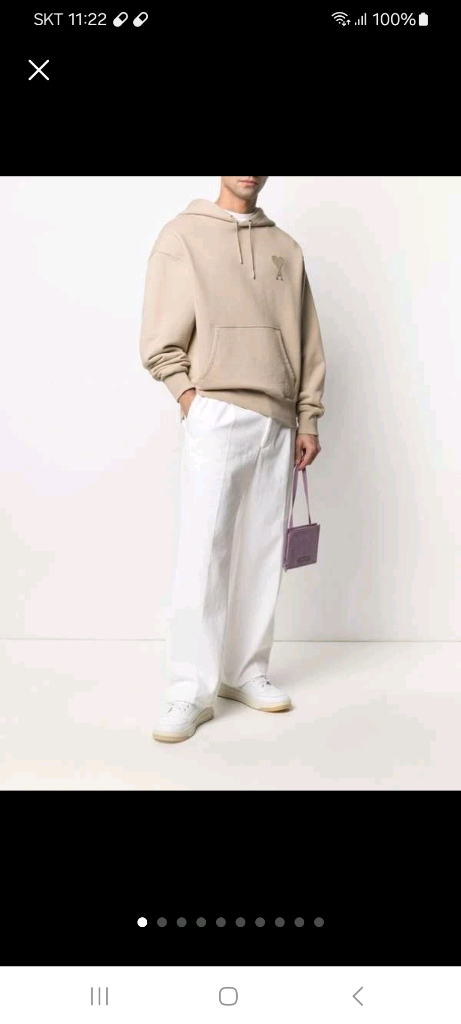 아미ㆍ정품ㆍ 하트 로고 후드티 상태거의새거 사이즈100 이미지