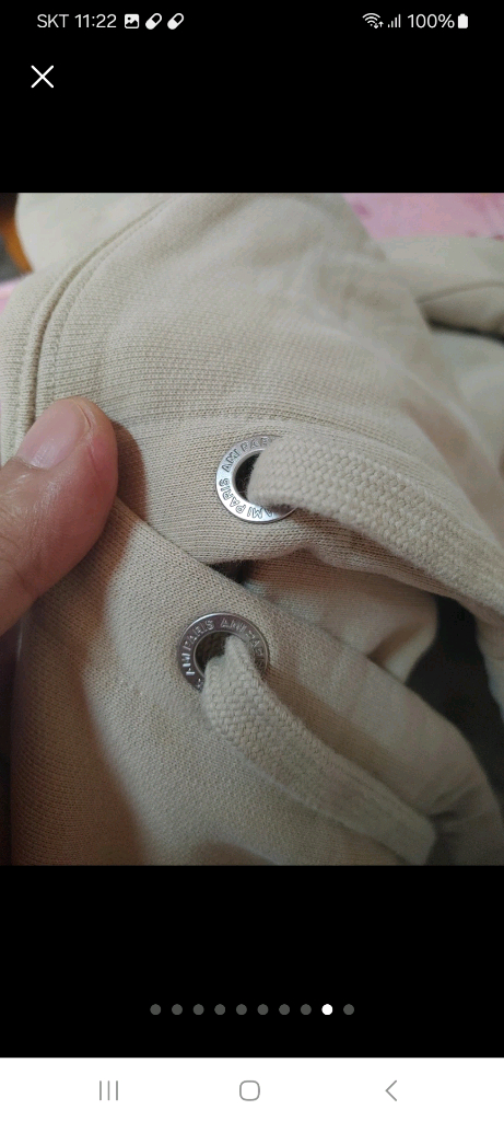 아미ㆍ정품ㆍ 하트 로고 후드티 상태거의새거 사이즈100 이미지