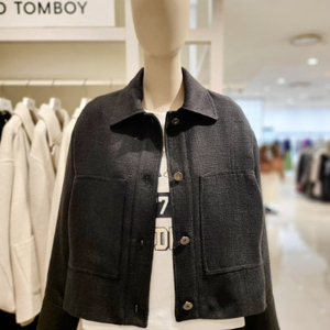 스튜디오 톰보이 빅포켓 트위드 자켓 프리사이즈