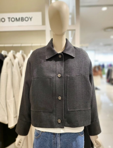 스튜디오 톰보이 빅포켓 트위드 자켓 프리사이즈--1