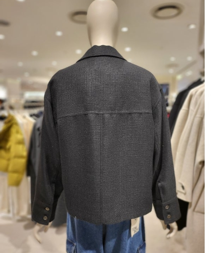 스튜디오 톰보이 빅포켓 트위드 자켓 프리사이즈--2