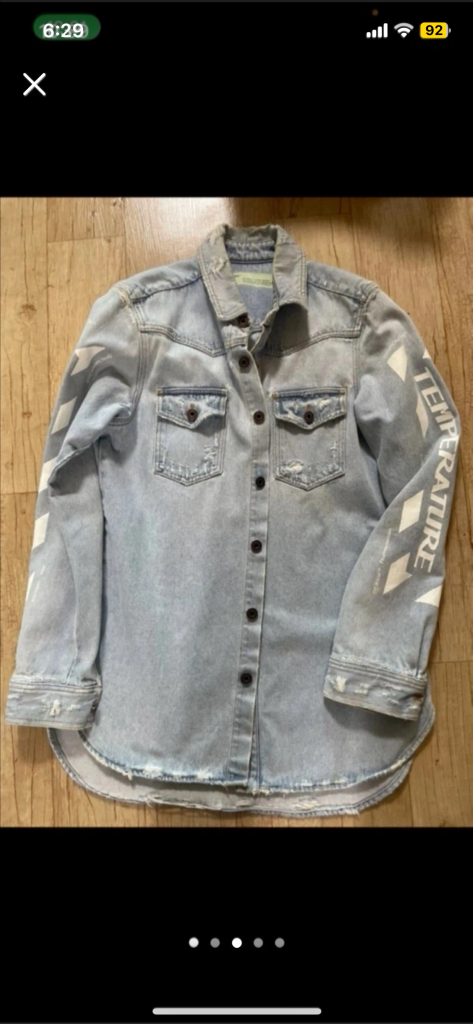 오프화이트 대님 셔츠--1