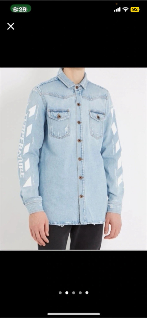 오프화이트 대님 셔츠--3