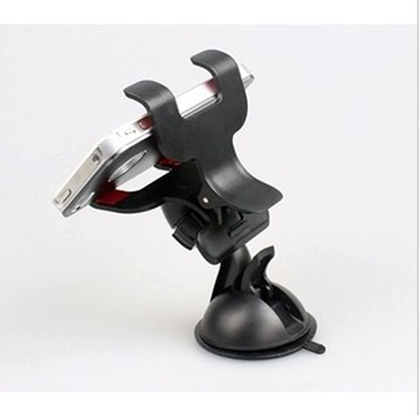 새 검정색 차량용 2자 더블 360도 집게 흡착형 회전--6