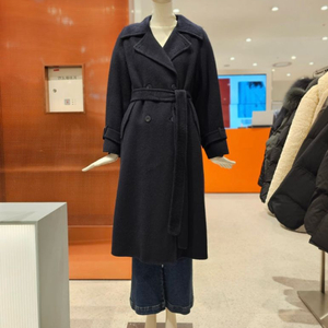 써씨콜렉트 핸드메이드 폭스 벨티드 코트(사이즈 55, 1회 착용)