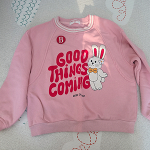 (미착용) 베베드피노 리본 버니 루즈핏 맨투맨 티셔츠 120사이즈