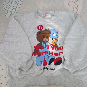 (미착용) 베베드피노 라글란 루즈핏 맨투맨 티셔츠 120사이즈