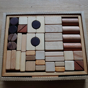 숲소리 50p 원목 교구 블록 세트