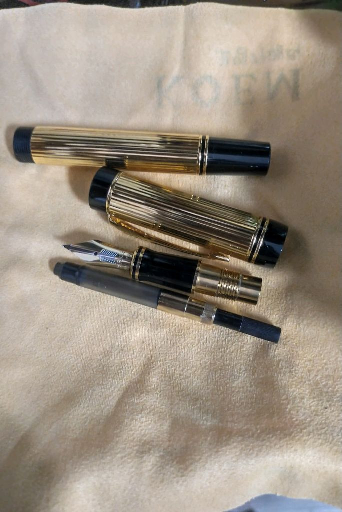 파카 듀오폴드 센테니얼 골드론 23k 골드 만년필 이미지