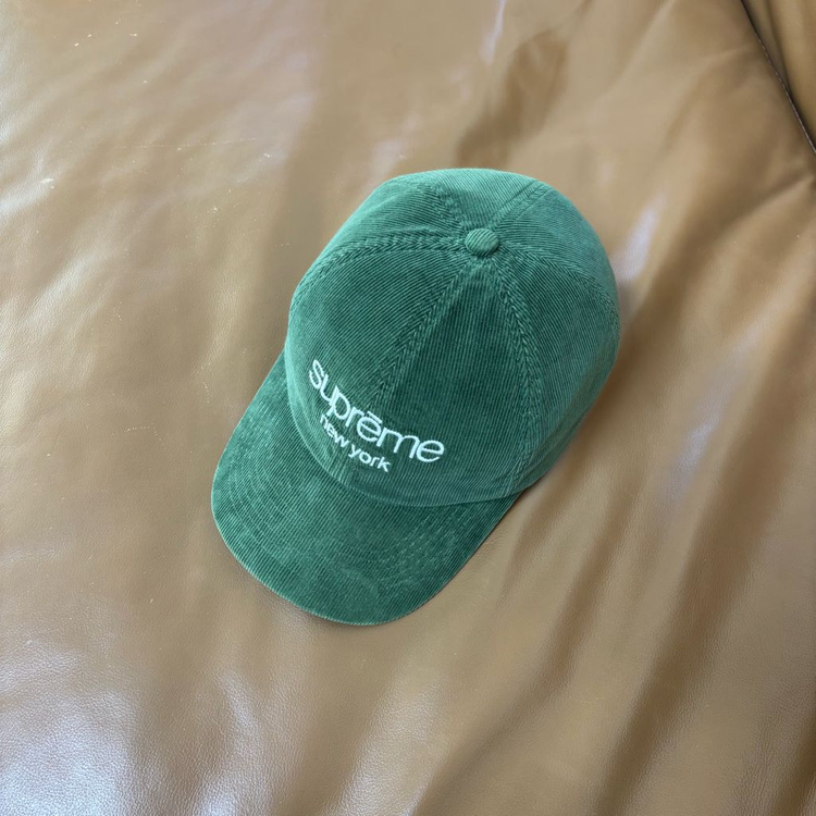 슈프림 6패널 볼캡 모자 고어텍스 그린 클래식 로고--4