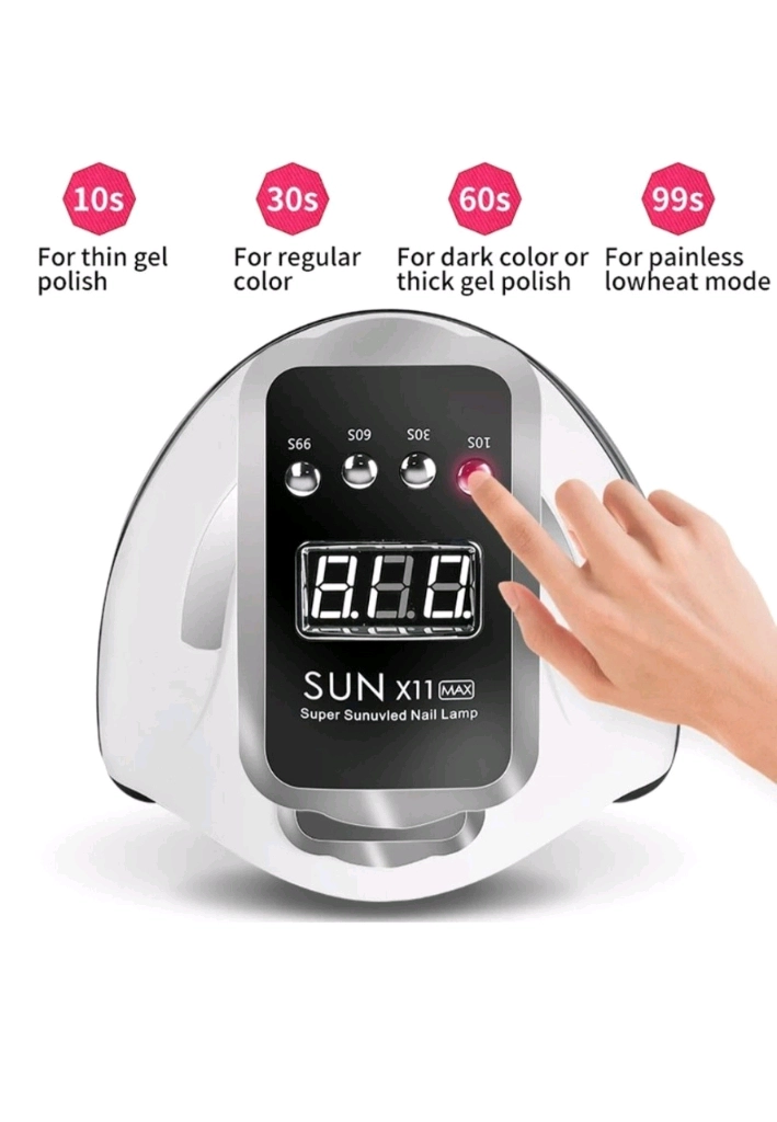 SUN MAX 가정용 네일건조기 매니 폴리쉬 자동센서 SUN MAX 가정용 네일 건조기입니다. 젤 네일이나 폴리쉬 이미지