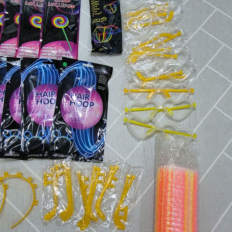 야광봉 파티용품 세트 이미지
