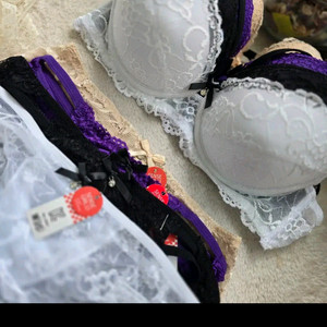 레이스 브라세트 80B 4세트 묶음 판매 브라팬티세트 여성속옷 이미지