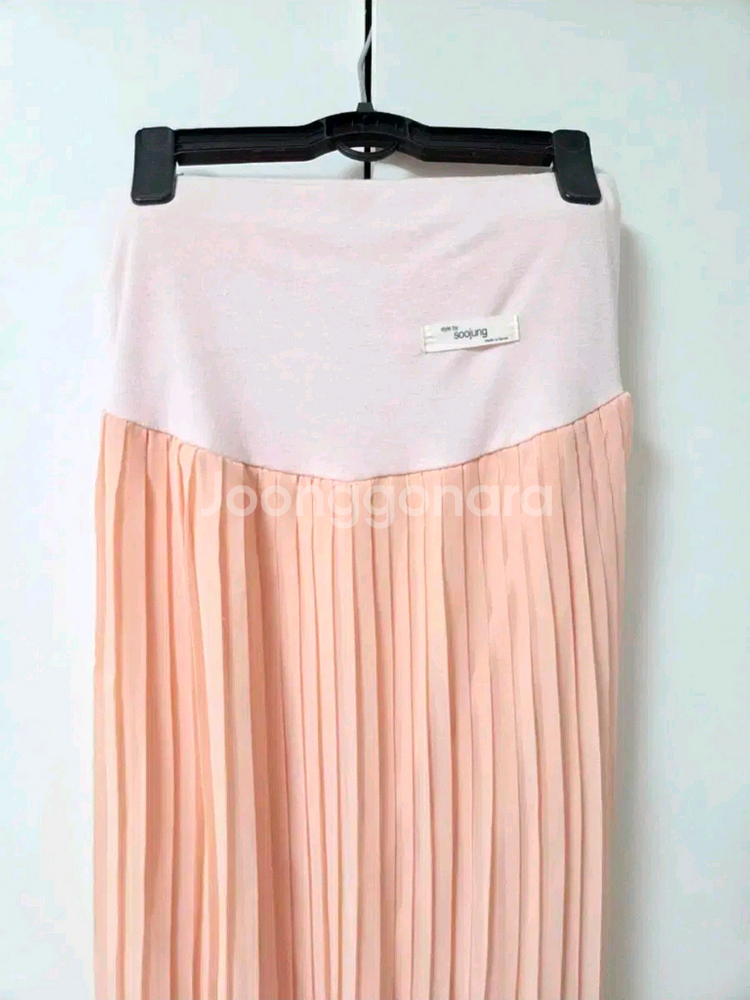 임부복 롱 플리츠 스커트 free사이즈--1
