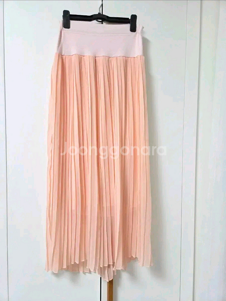 임부복 롱 플리츠 스커트 free사이즈--2