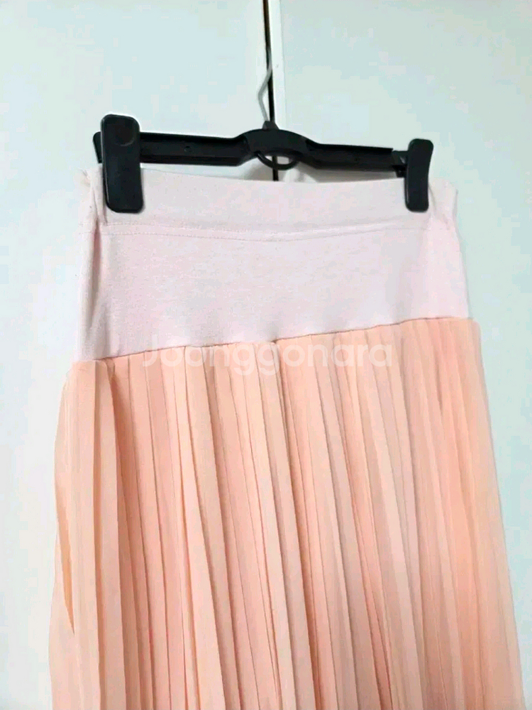 임부복 롱 플리츠 스커트 free사이즈--3