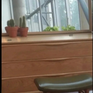 찰스퍼니처 원목 화장대 & 스툴 세트