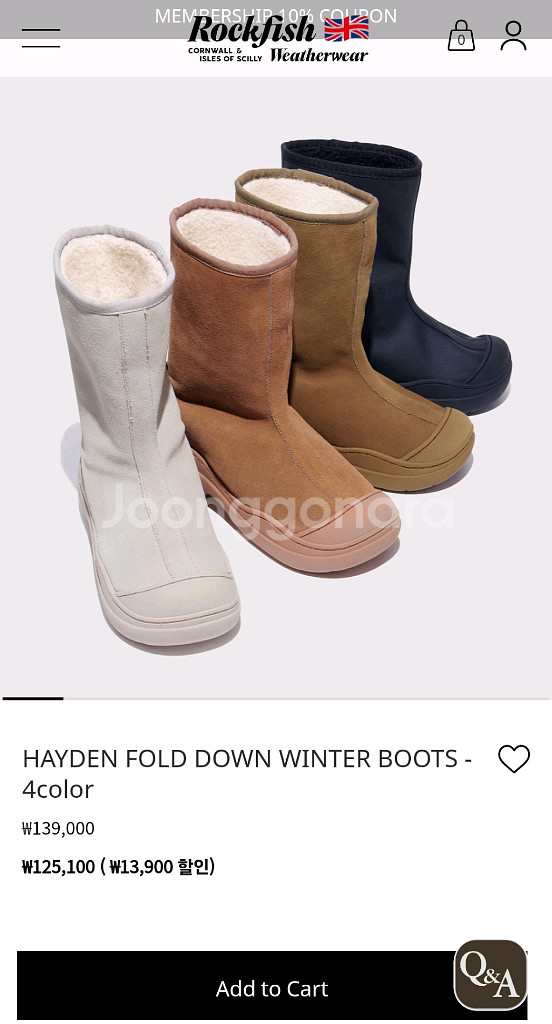 락피쉬 부츠 HAYDEN FOLD DOWN WINTER BOOTS--2