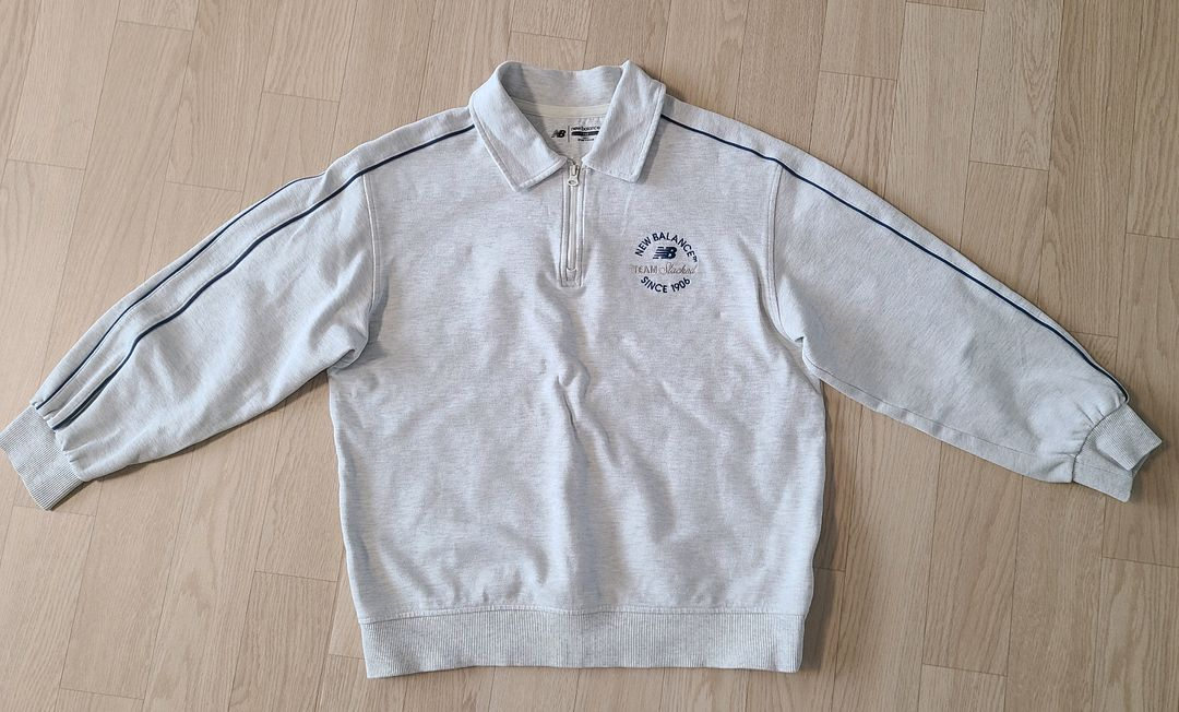 뉴발란스 키즈 하프집업 스웻 맨투맨 160 2장--5