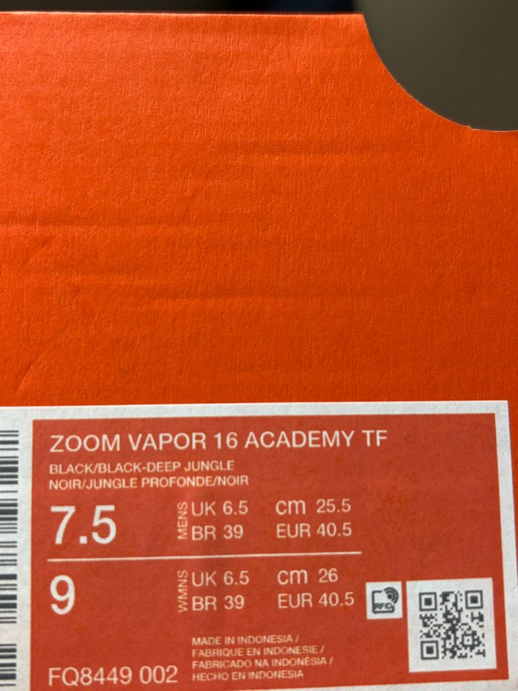 [나코새상품] 나이키 머큐리얼 베이퍼 16 아카데미 TF 풋살화 255 이미지