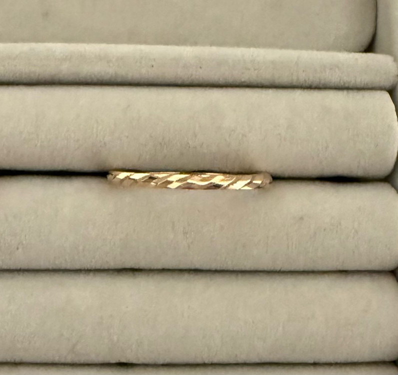 골든듀 18k 핑크골드 반지 새상품 팝니다--2