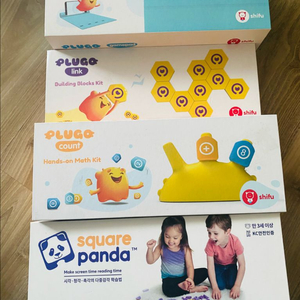 스퀘어판다와 플루고 교구 3종 (카운트, 게임패드, 링크)