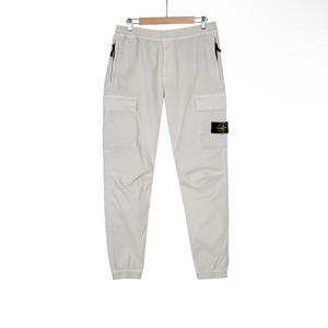 34] 스톤아일랜드 테이퍼드 와펜 카고 조거 팬츠 샌드