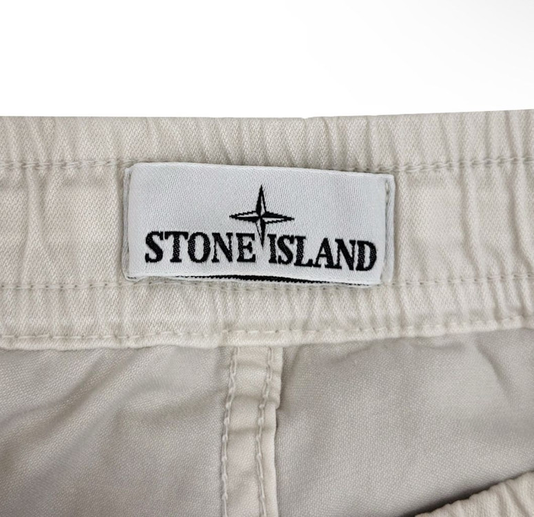 34] 스톤아일랜드 테이퍼드 와펜 카고 조거 팬츠 샌드--7