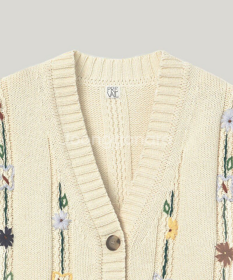 프리베일 플라워 자수 가디건--2