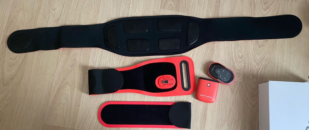 핫서클 온열 찜질 EMS 저주파 마사지기 슬림벨트--3