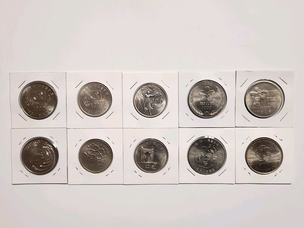 기념주화 5종 10개--1