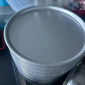 알루미늄 원형 쟁반/피자판/업소용쟁반/ 스텐쟁반